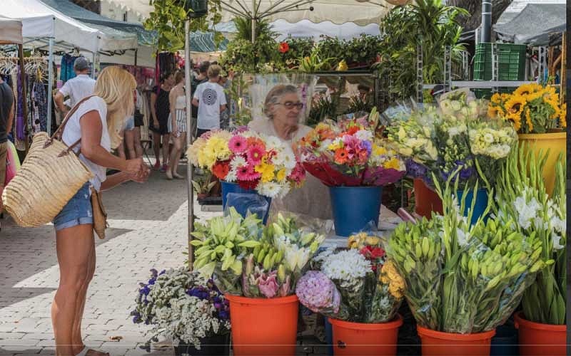 Market in alcudia mallorca