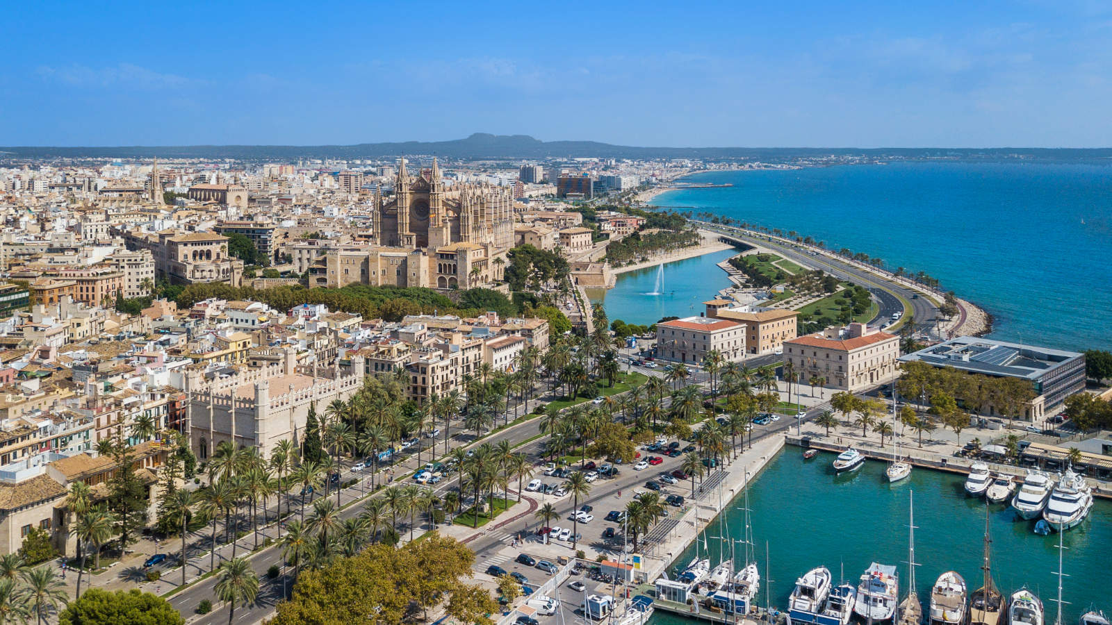 Palma de Mallorca Coast Aerial